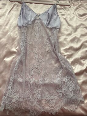 Lace Slip Dress in Light Lavender